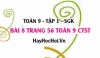 Bài 8 trang 56 Toán 9 tập 1 Chân trời sáng tạo